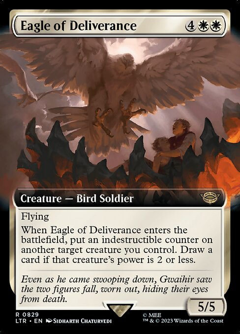 Eagle of Deliverance (Extended Art) - Universes Beyond: The Lord of the Rings: Tales of Middle-earth - R - 829