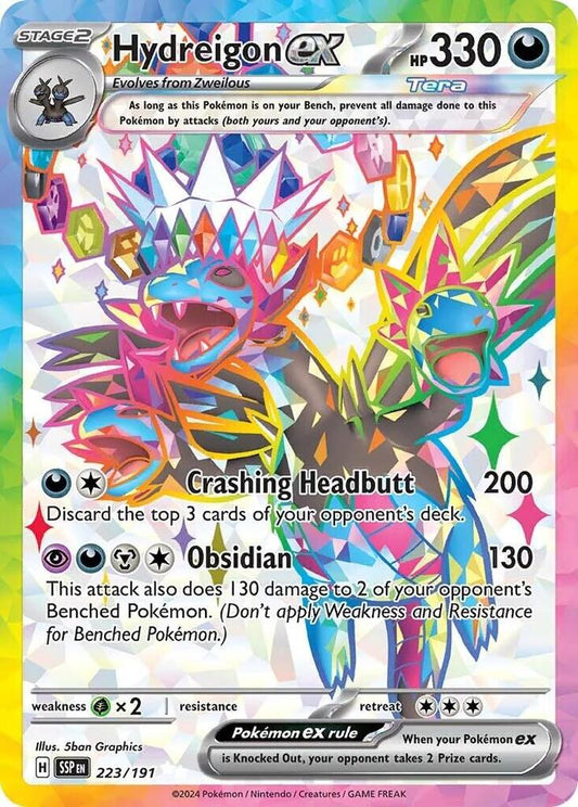 Hydreigon ex - 223/191 - SV08: Surging Sparks - Ultra Rare - 223/191