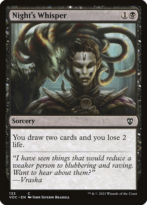 Night's Whisper (Surge Foil) - Commander: Marvel Super Heroes - C - 158