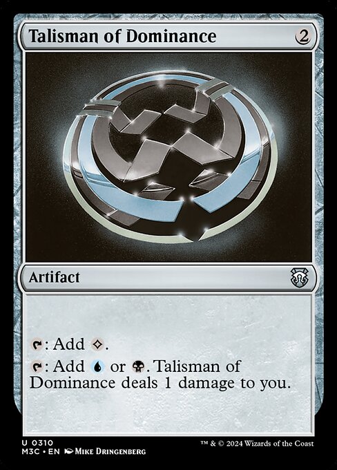 Talisman of Dominance (Ripple Foil) - Commander: Modern Horizons 3 - U - 310