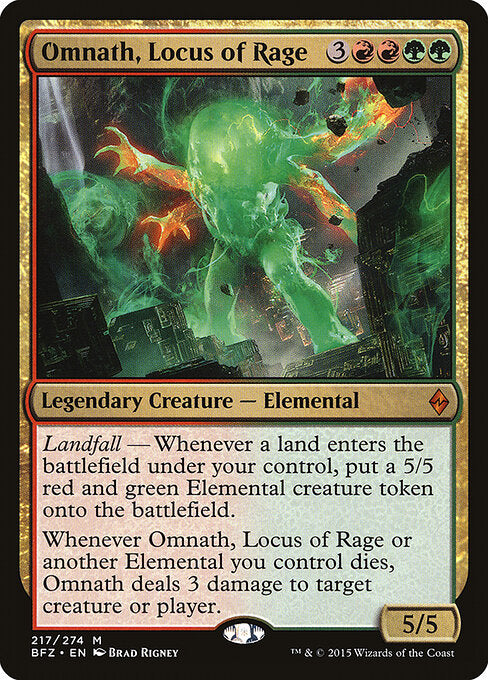 Omnath, Locus of Rage - Battle for Zendikar - M - 217