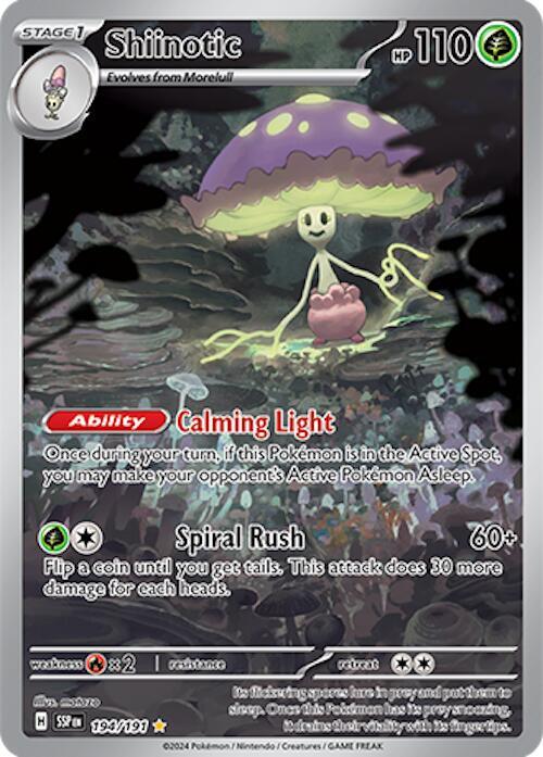 Shiinotic - 194/191 - SV08: Surging Sparks - Illustration Rare - 194/191