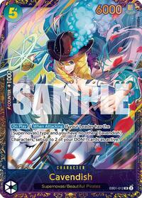 Cavendish (Treasure Cup 2024) - One Piece Promotion Cards - SR - EB01-012