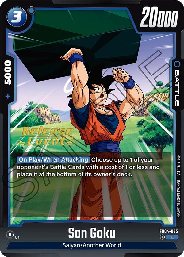 Son Goku - FB04-035 - Ultra Limit Release Event Cards - Common - FB04-035