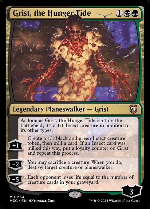 Grist, the Hunger Tide (Ripple Foil) - Commander: Modern Horizons 3 - M - 264