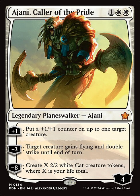 Ajani, Caller of the Pride - Foundations - M - 134