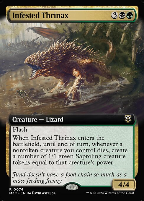 Infested Thrinax (Extended Art) - Commander: Modern Horizons 3 - R - 74