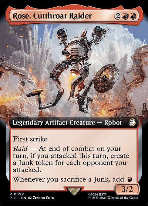 Rose, Cutthroat Raider (Extended Art) - Universes Beyond: Fallout - R - 392