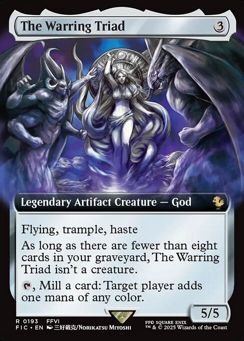 The Warring Triad (Extended Art) - Commander: FINAL FANTASY - R - 193
