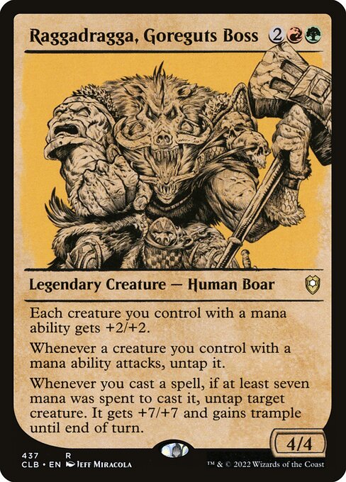 Raggadragga, Goreguts Boss (Showcase) - Commander Legends: Battle for Baldur's Gate - R - 437