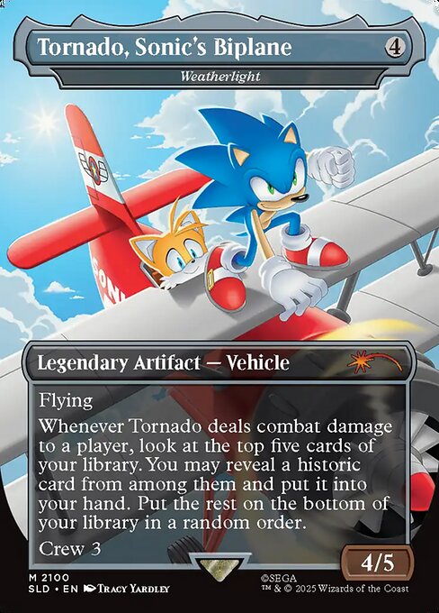 Tornado, Sonic's Biplane - Weatherlight - Secret Lair Drop Series - M - 2100