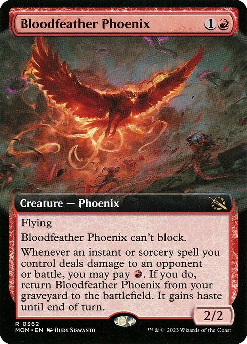 Bloodfeather Phoenix (Extended Art) - March of the Machine - R - 362