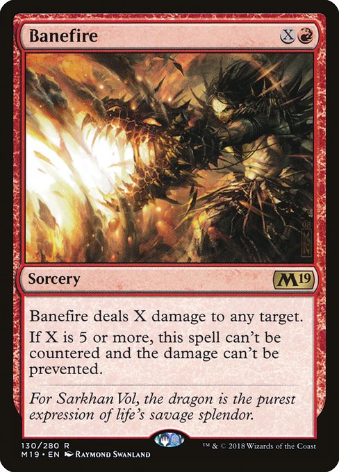 Banefire - Core Set 2019 - R - 130