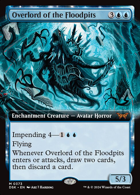 Overlord of the Floodpits (Extended Art) - Duskmourn: House of Horror - M - 373