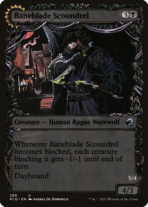 Baneblade Scoundrel (Showcase) - Innistrad: Midnight Hunt - U - 289