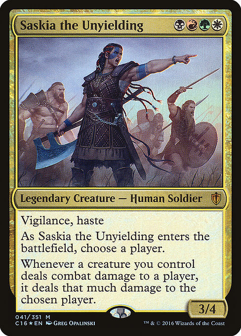 Saskia the Unyielding - Commander 2016 - M - 41