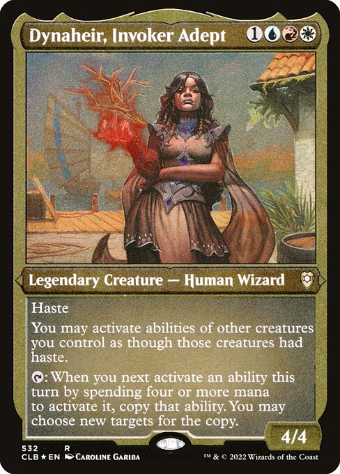 Dynaheir, Invoker Adept (Foil Etched) - Commander Legends: Battle for Baldur's Gate - R - 532
