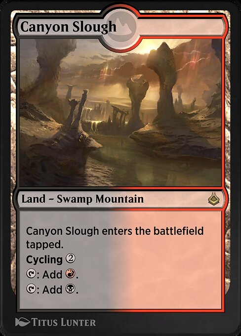 Canyon Slough (Surge Foil) - Commander: Marvel Super Heroes - R - 228