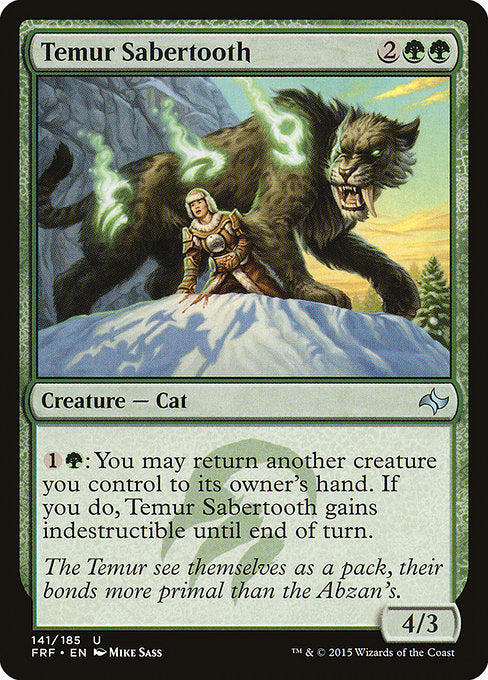 Temur Sabertooth - Fate Reforged - U - 141