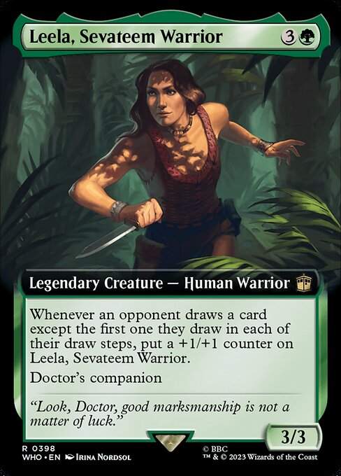 Leela, Sevateem Warrior (Extended Art) - Universes Beyond: Doctor Who - R - 398