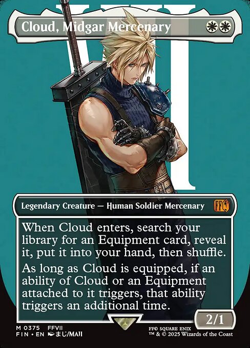 Cloud, Midgar Mercenary (Borderless) - FINAL FANTASY - M - 375