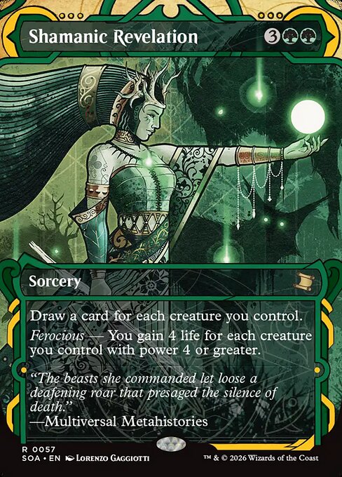 Shamanic Revelation (JP Alternate Art) - Secrets of Strixhaven: Mystical Archive - R - 122