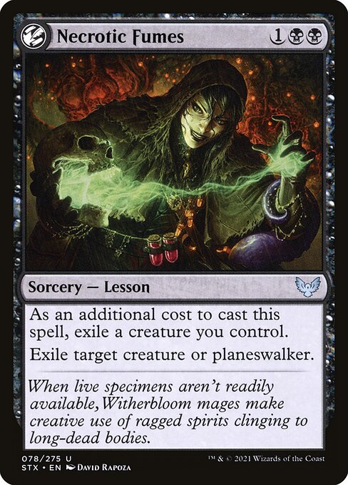 Necrotic Fumes - Strixhaven: School of Mages - U - 78
