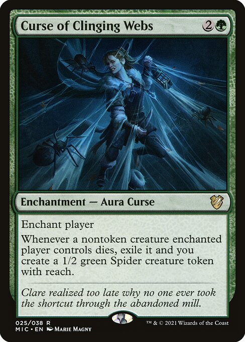 Curse of Clinging Webs - Commander: Innistrad: Midnight Hunt - R - 25