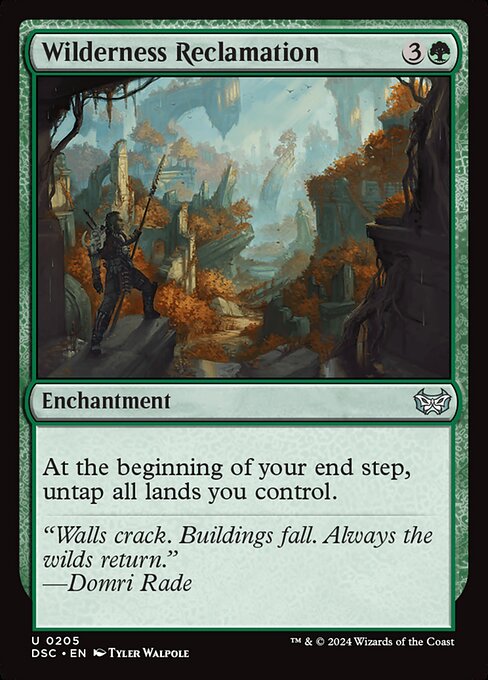 Wilderness Reclamation - Commander: Duskmourn: House of Horror - U - 205