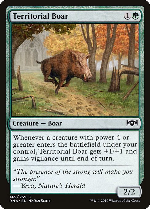Territorial Boar - Ravnica Allegiance - C - 145