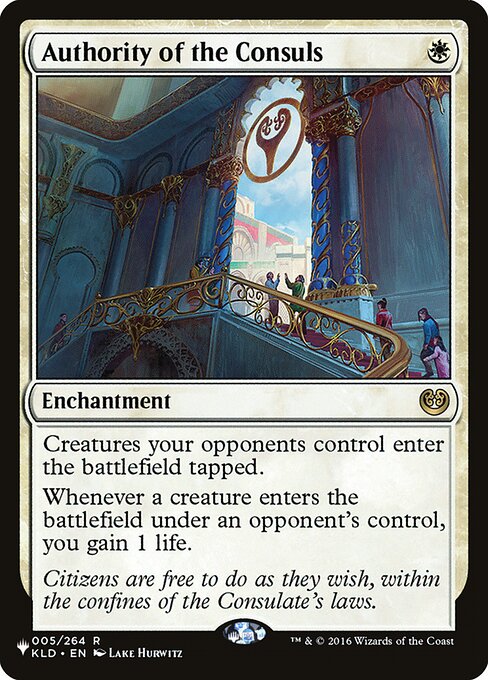 Authority of the Consuls - The List Reprints - R - 005/264