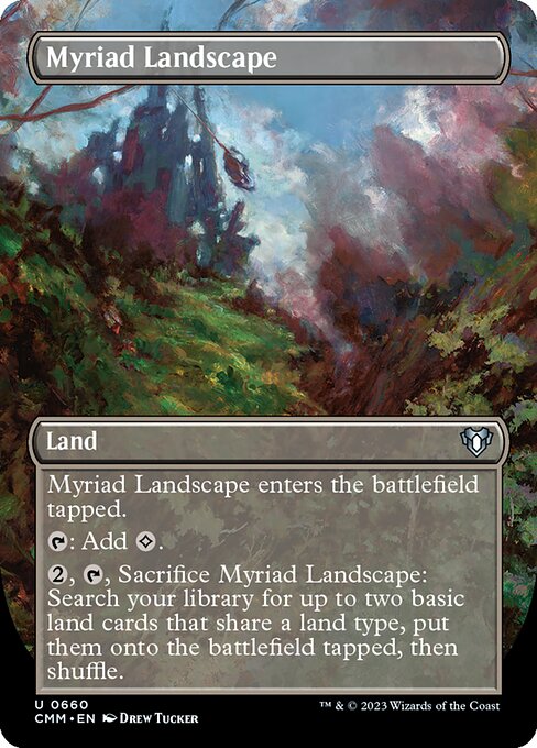 Myriad Landscape (Borderless) - Commander Masters - U - 660