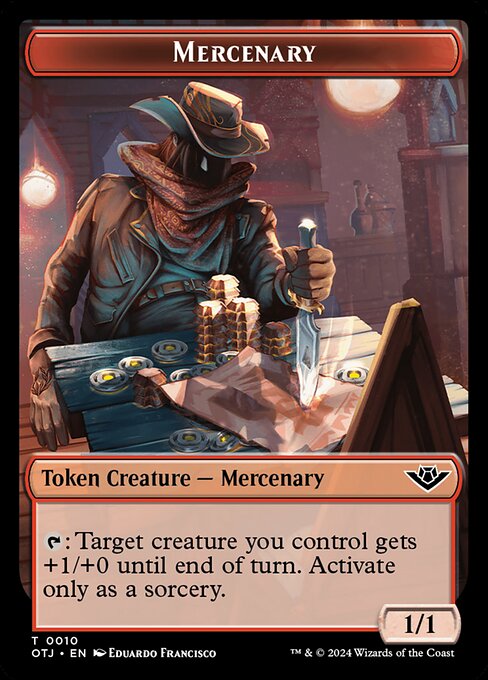Mercenary Token - Outlaws of Thunder Junction - T - 10
