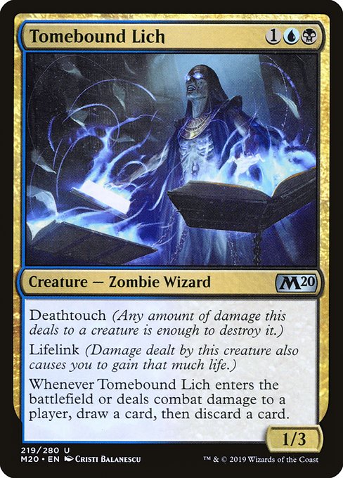 Tomebound Lich - Core Set 2020 - U - 219