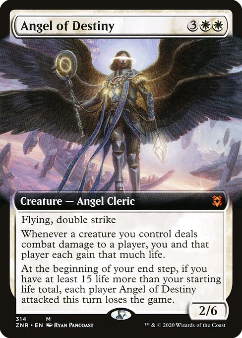 Angel of Destiny (Extended Art) - Zendikar Rising - M - 314