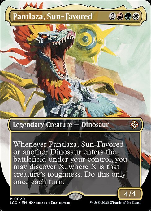 Pantlaza, Sun-Favored (Borderless) - Commander: The Lost Caverns of Ixalan - M - 20