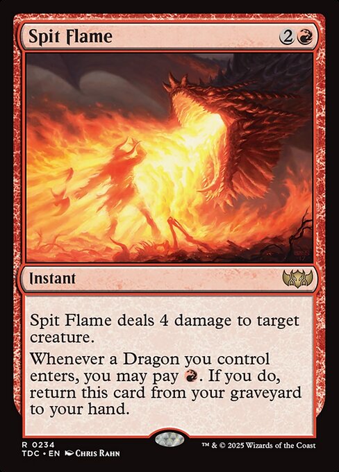Spit Flame - Commander: Tarkir: Dragonstorm - R - 234
