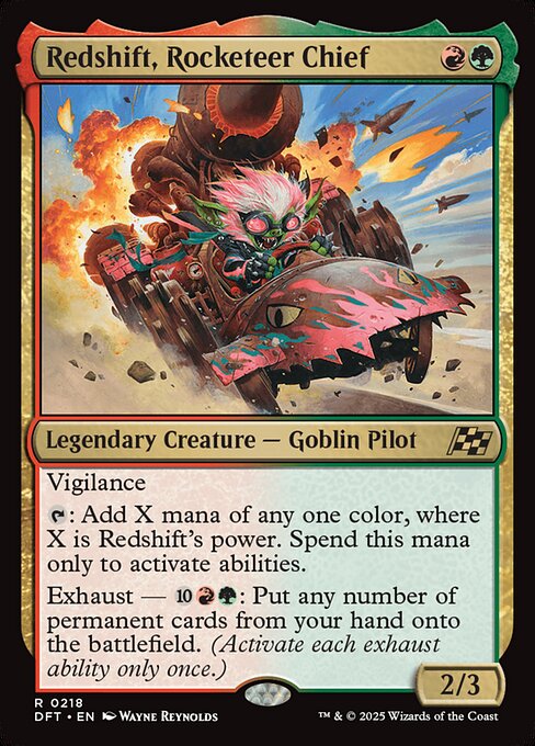 Redshift, Rocketeer Chief - Aetherdrift - R - 218