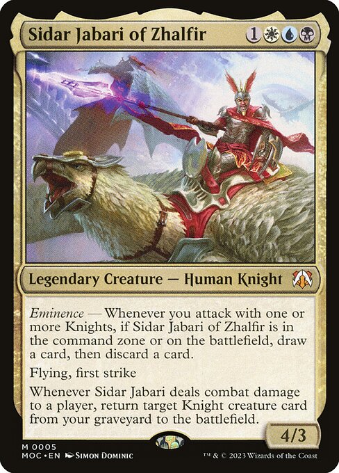 Sidar Jabari of Zhalfir - Commander: March of the Machine - M - 5