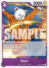 Bepo - Emperors in the New World: 2nd Anniversary Tournament Cards - C - OP09-074