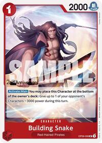 Building Snake - Emperors in the New World: 2nd Anniversary Tournament Cards - UC - OP09-008