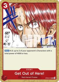 Get Out of Here! - Emperors in the New World: 2nd Anniversary Tournament Cards - UC - OP09-018