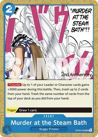 Murder at the Steam Bath - Emperors in the New World: 2nd Anniversary Tournament Cards - UC - OP09-059