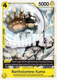 Bartholomew Kuma - Emperors in the New World: 2nd Anniversary Tournament Cards - UC - OP09-108