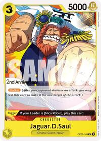 Jaguar.D.Saul - Emperors in the New World: 2nd Anniversary Tournament Cards - UC - OP09-109