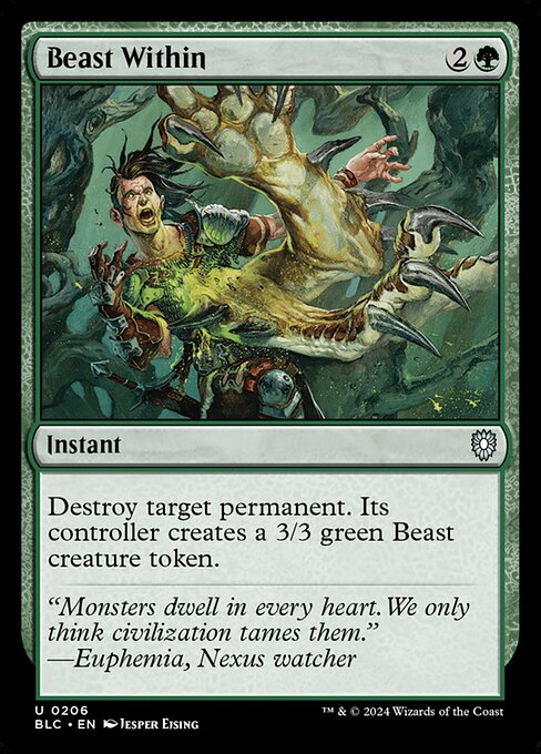 Beast Within - Commander: Bloomburrow - U - 206