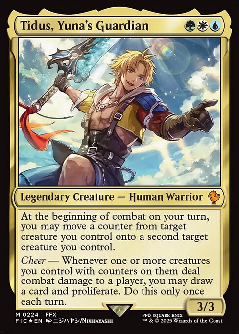 Tidus, Yuna's Guardian (Surge Foil) - Commander: FINAL FANTASY - M - 224