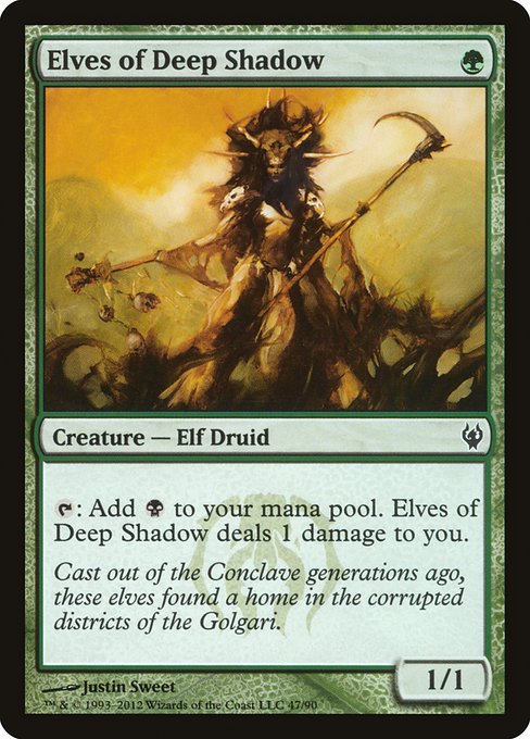 Elves of Deep Shadow - Duel Decks: Izzet vs. Golgari - C - 47