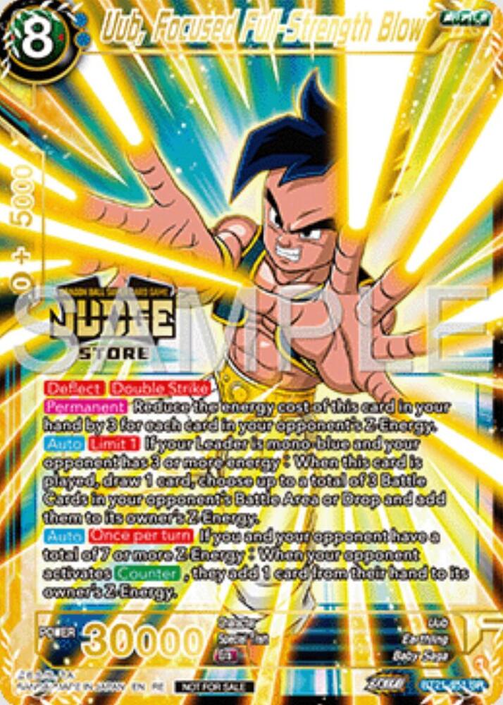 Uub, Focused Full-Strength Blow (Judge Pack Vol.16) (Store) - Judge Promotion Cards - Promo - BT21-051