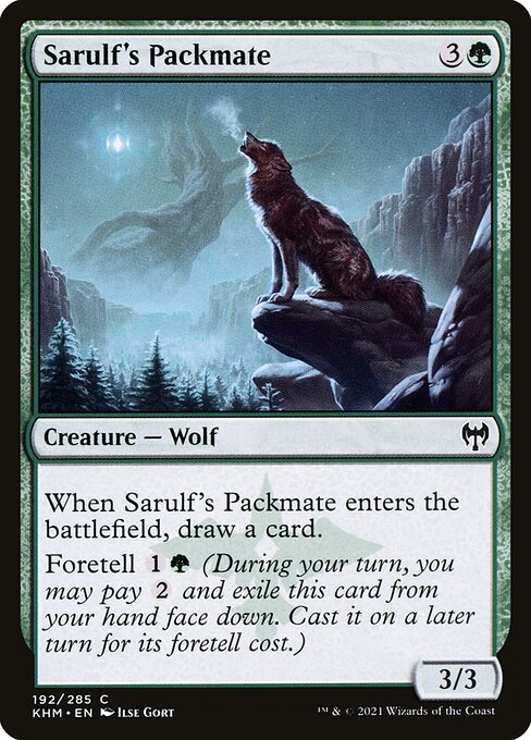Sarulf's Packmate - Kaldheim - C - 192